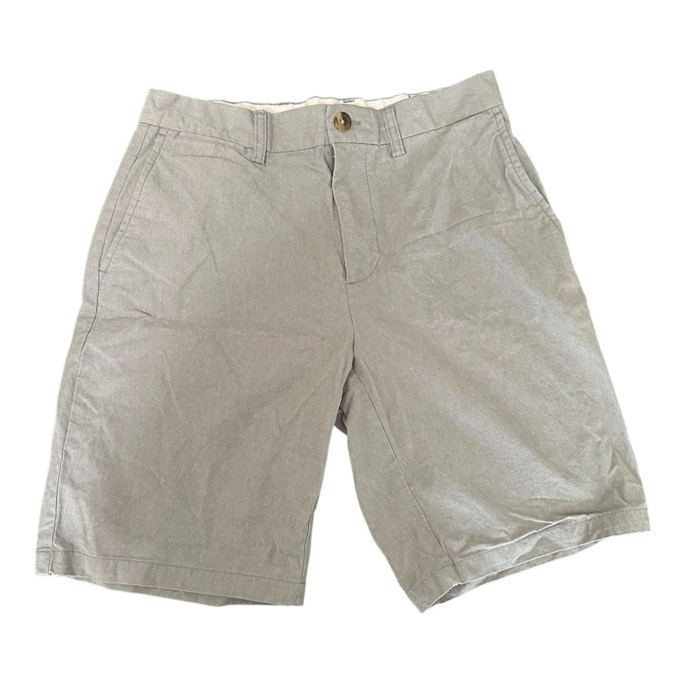 Old Navy Men's Light Gray Flat Front Shorts 31 Ultimate Slim